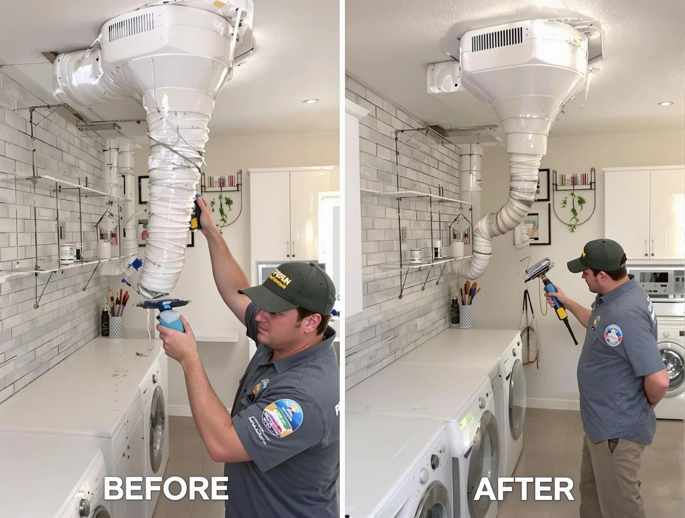 Professional dryer exhaust vent cleaning by Colonial Beach Dryer Vent Cleaning in Colonial Beach