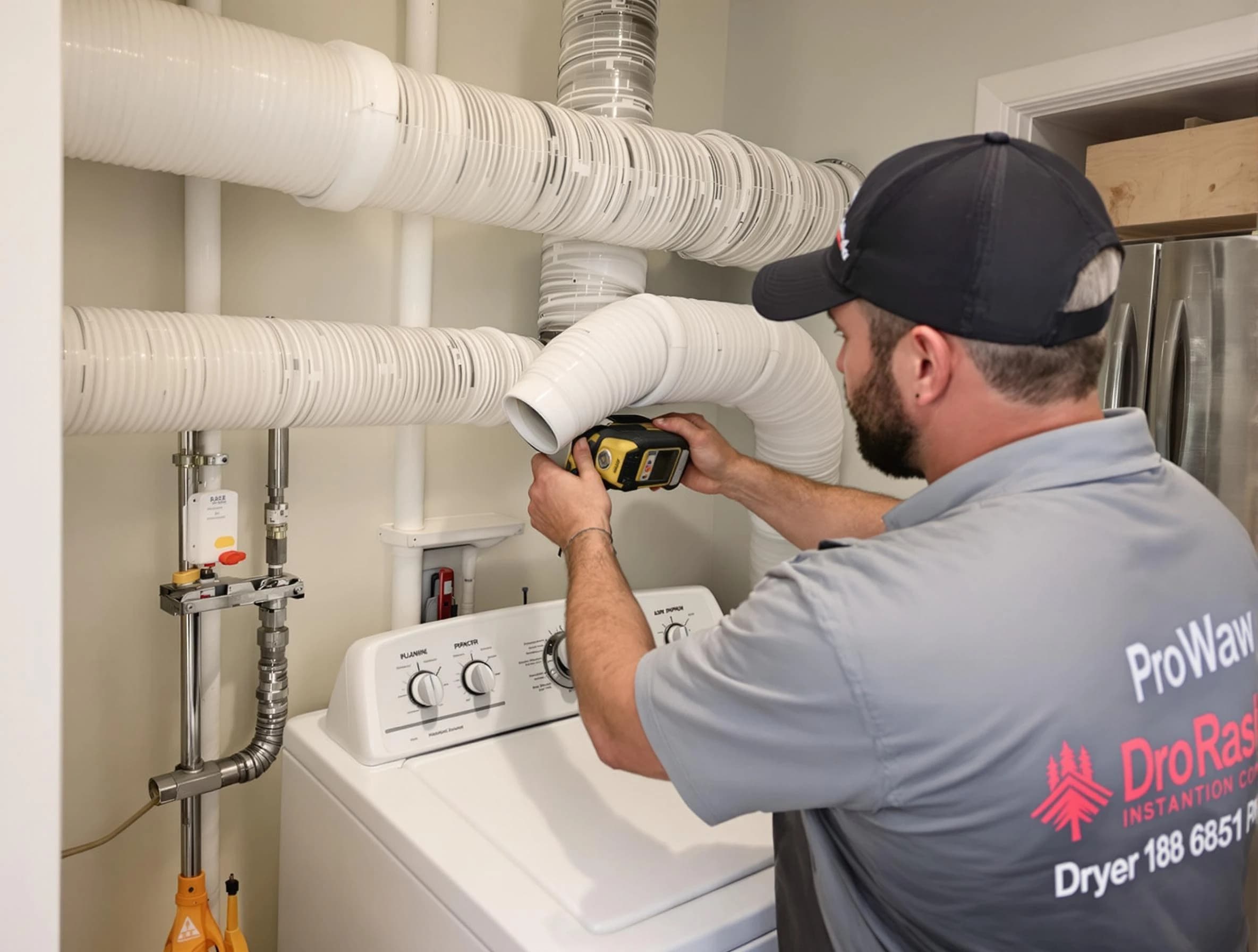 Professional dryer vent hose installation by Colonial Beach Dryer Vent Cleaning in Colonial Beach