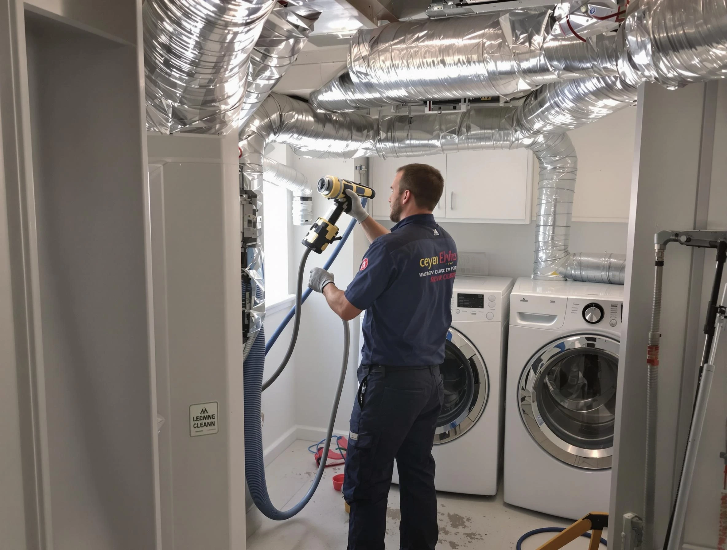 Colonial Beach Dryer Vent Cleaning specialist using advanced equipment for thorough duct cleaning in Colonial Beach